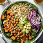 Autumn Harvest Salad with Roasted Butternut Squash, Apples, and Maple Dijon Vinaigrette Recipe