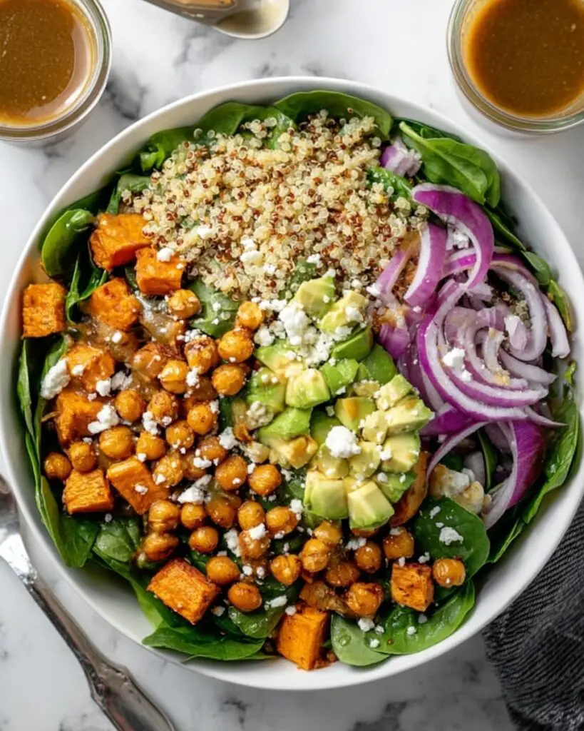 Autumn Harvest Salad with Roasted Butternut Squash, Apples, and Maple Dijon Vinaigrette Recipe