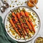 Roasted Carrots with Whipped Feta, Honey, and Pistachios Recipe