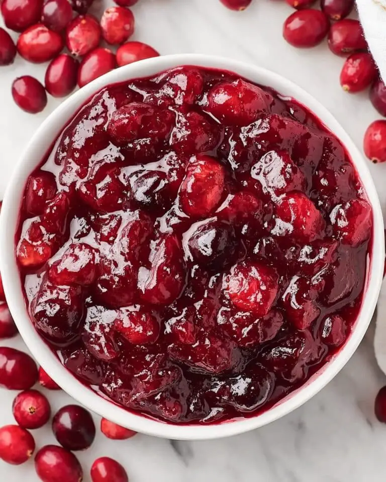 Sweet and Tangy Cranberry Sauce with Orange Juice Recipe