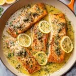 Salmon Piccata Recipe with Lemon, Capers, and Creamy Sauce Recipe
