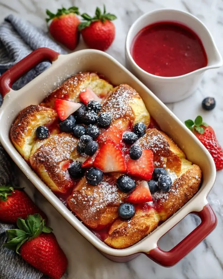 Croissant French Toast Bake with Berries Recipe