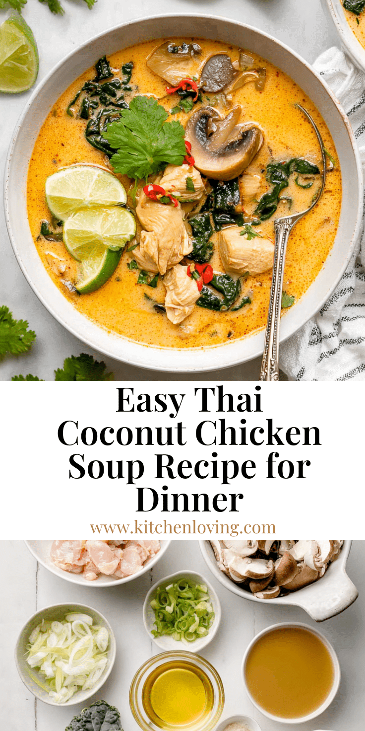 Thai Coconut Curry Chicken Soup Recipe | Warm & Flavorful
