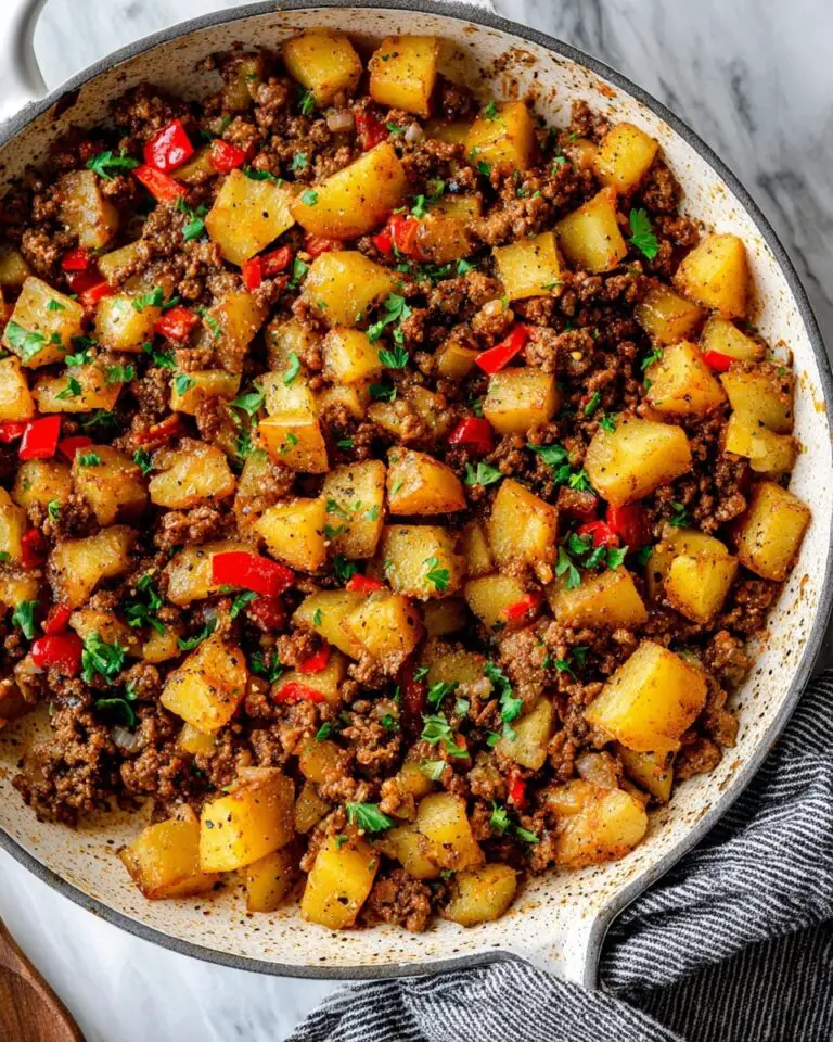 Ground Beef and Potatoes Skillet Recipe