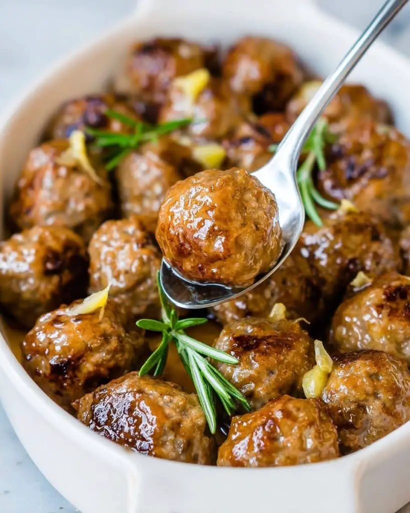 Garlic Rosemary Whole 30 Meatballs Recipe