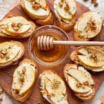 Apple Brie Crostini with Honey and Walnuts Recipe