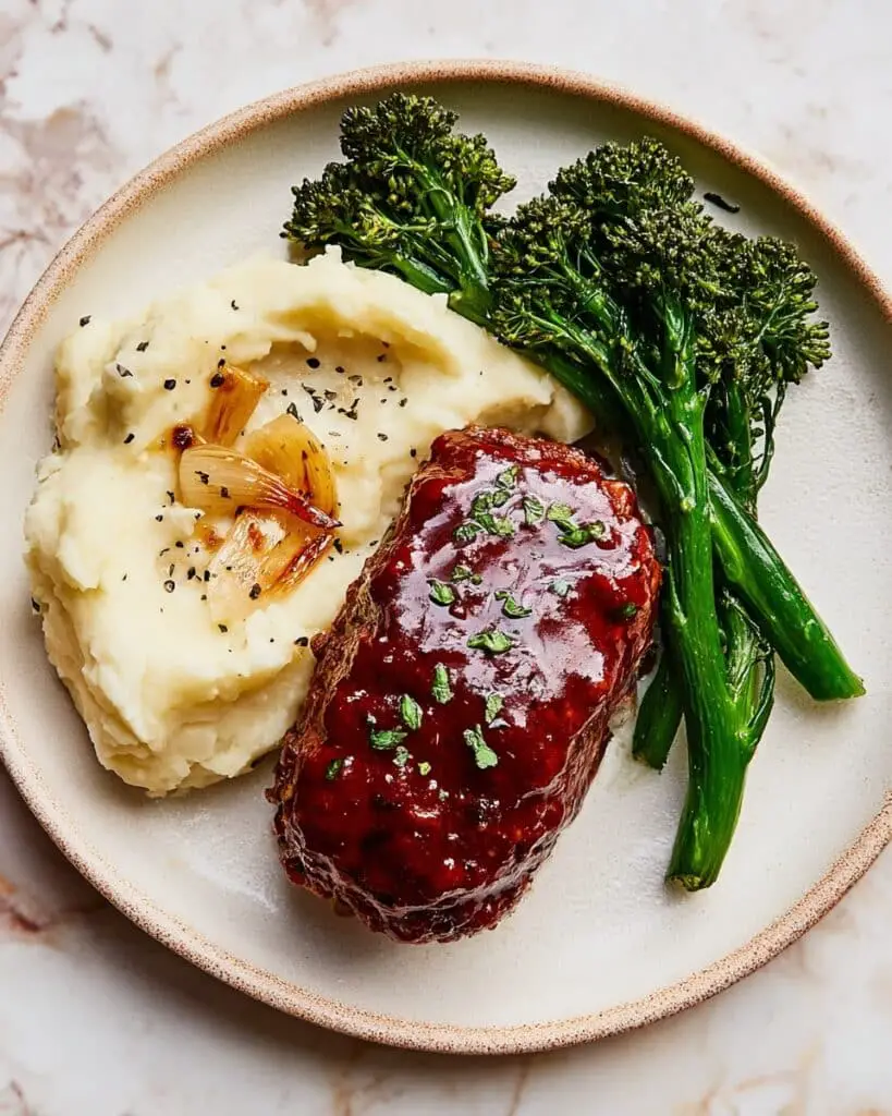 Mini Meatloaf with Brown Sugar Glaze Recipe
