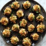 Stuffed Mushrooms with Cream Cheese, Parmesan, and Crispy Panko Recipe