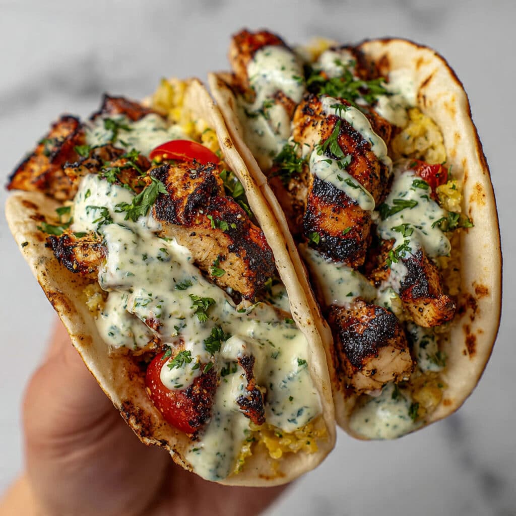 Irresistible Chicken Shawarma with Creamy Garlic Sauce Recipe