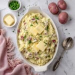 Creamy Garlic Mashed Red Potatoes Recipe