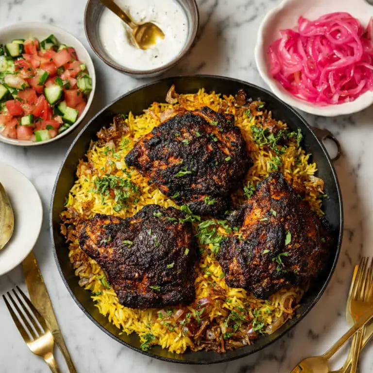 One Pan Shawarma Chicken & Rice Recipe
