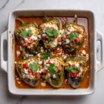 Baked Chile Relleno with Green Chile and Corn Filling Recipe