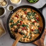 Tuscan "Marry Me" Butter Beans with Sun-Dried Tomatoes, Spinach, and Parmesan Recipe
