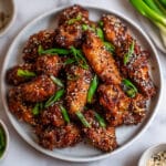 Crispy Baked Asian Chicken Wings with Sticky Sesame Honey Glaze Recipe