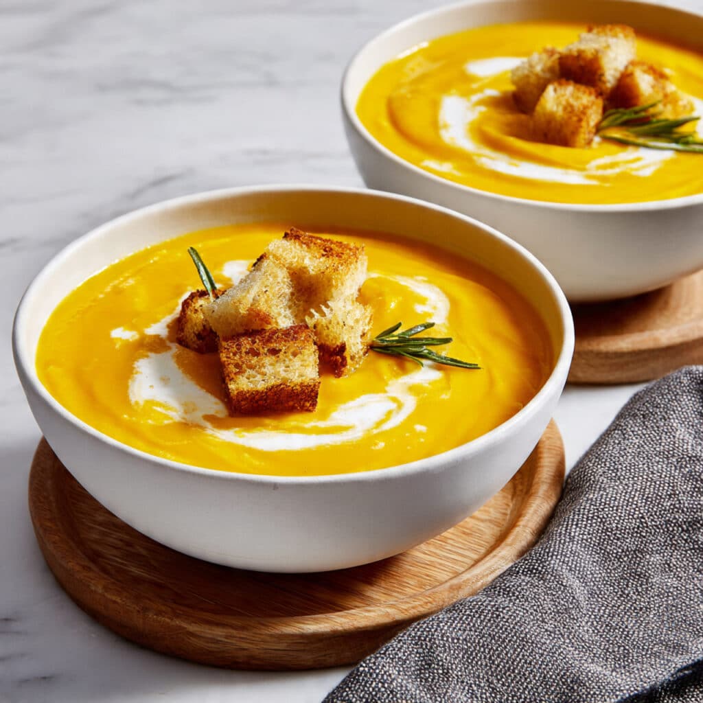 Sheet Pan Roasted Pumpkin Cauliflower Soup (Vegan) Recipe