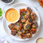 Air Fryer Spicy Honey Salmon Bites Recipe