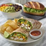 Southwest Chicken Wrap with Loaded Guacamole Recipe