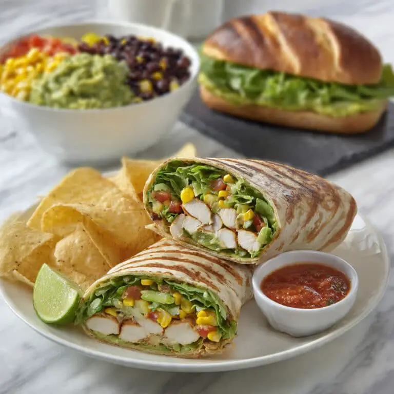 Southwest Chicken Wrap with Loaded Guacamole Recipe