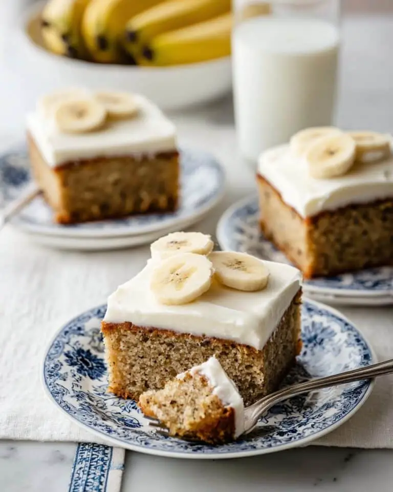 Banana Cake with Cream Cheese Frosting Recipe