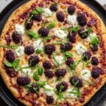 Blackberry Basil Ricotta Pizza Recipe