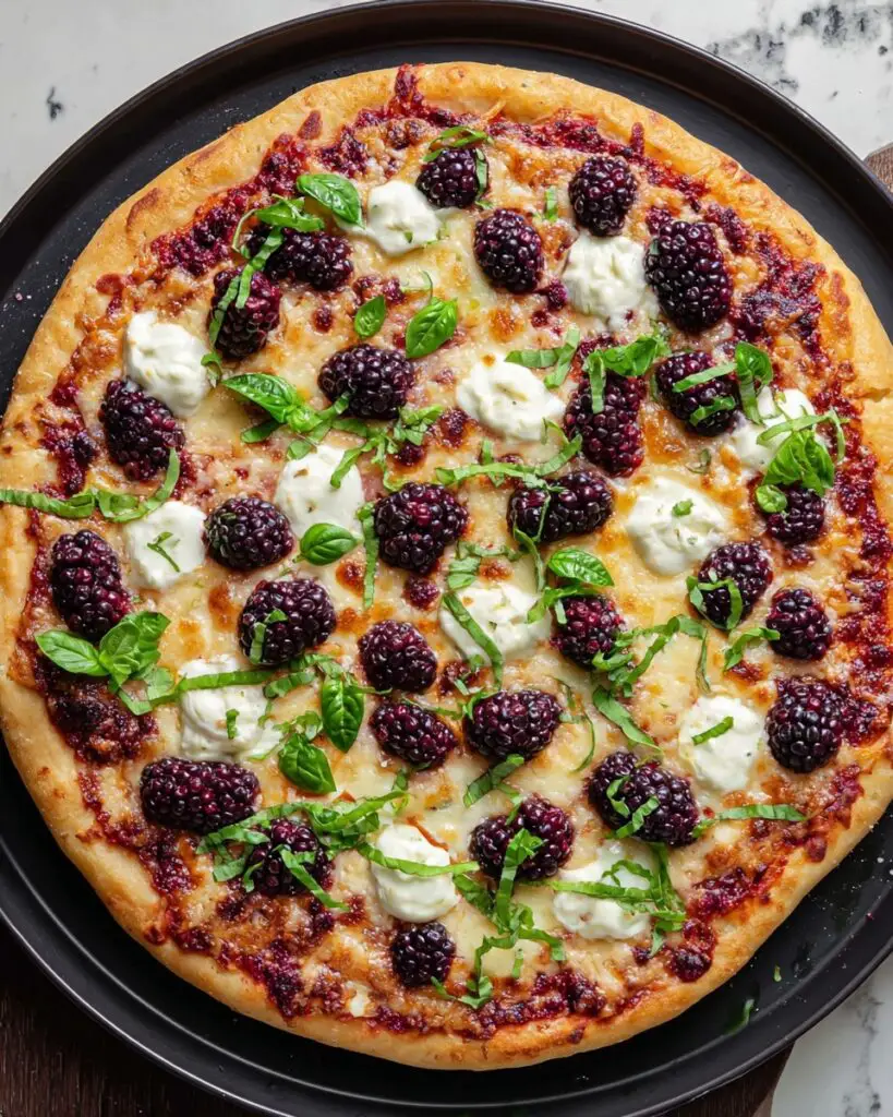 Blackberry Basil Ricotta Pizza Recipe