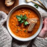 Creamy Lentil Sun-dried Tomato Soup Recipe