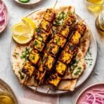Vegan Souvlaki with Grilled Tofu and Tzatziki Recipe