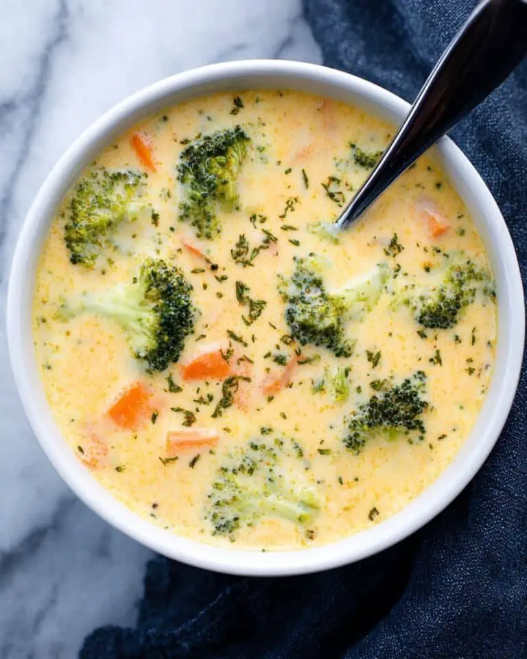 30 Minute Broccoli Cheddar Soup Recipe