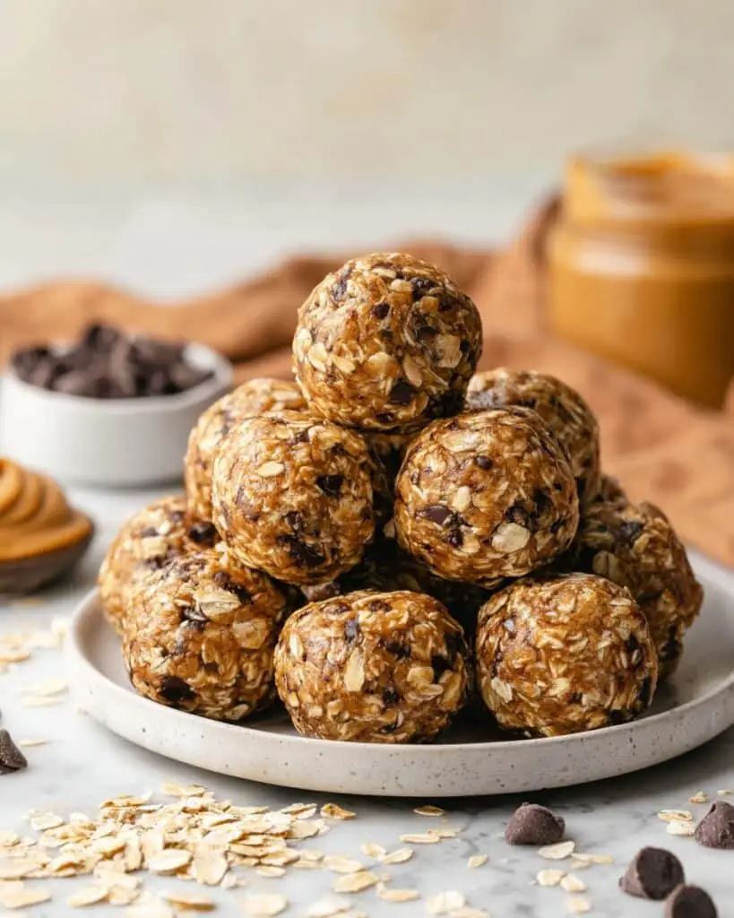 Chewy No-Bake Peanut Butter Energy Balls Recipe