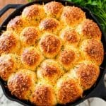 Italian Skillet Pull Apart Bread with Herbed Cheese Recipe