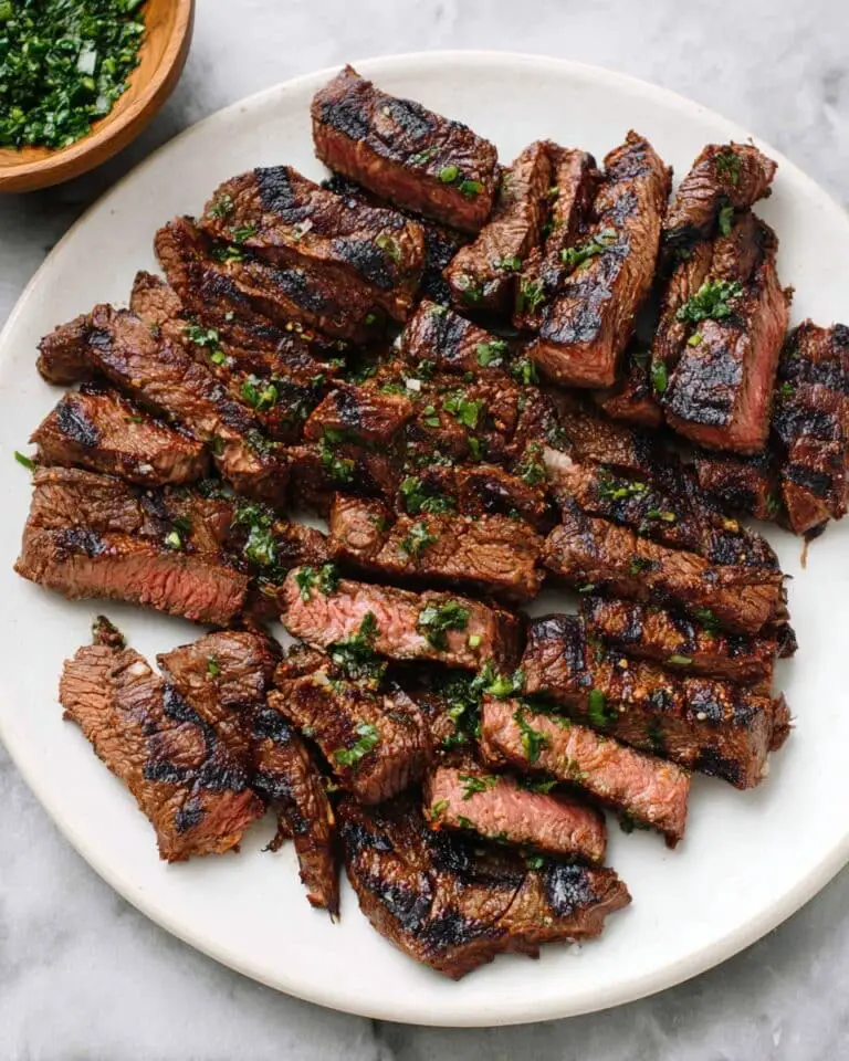 Charred and Juicy Marinated Skirt Steak Recipe