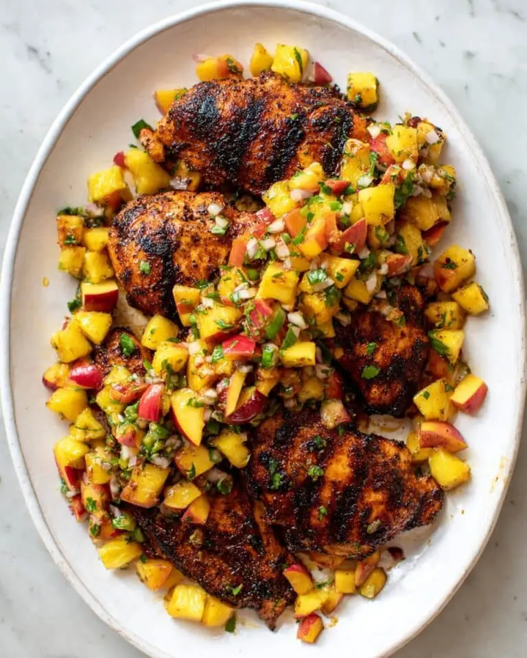 Grilled Jalapeño Peach Chicken Recipe