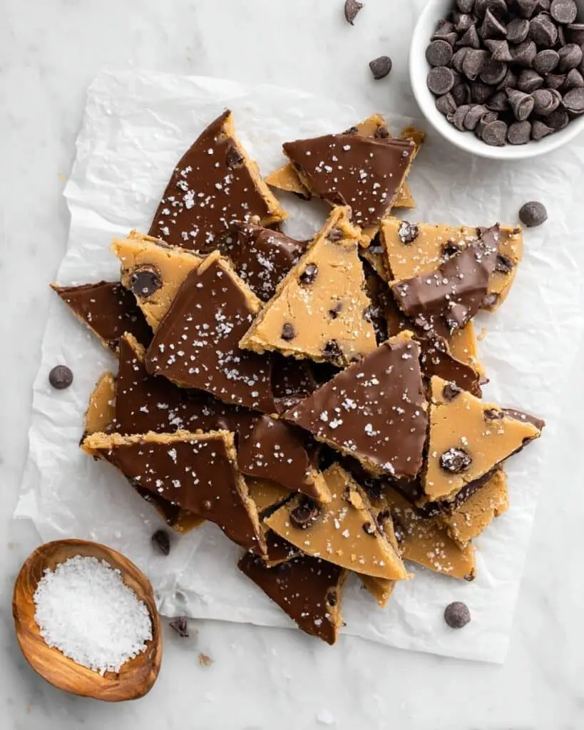 Healthy Cookie Dough Bark Recipe