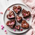 Chocolate Heart Shaped Brownies Recipe