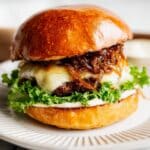 Caramelized Onion Burgers Recipe