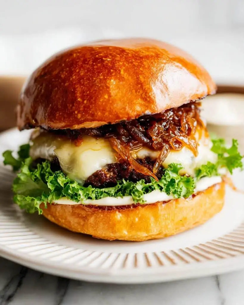 Caramelized Onion Burgers Recipe