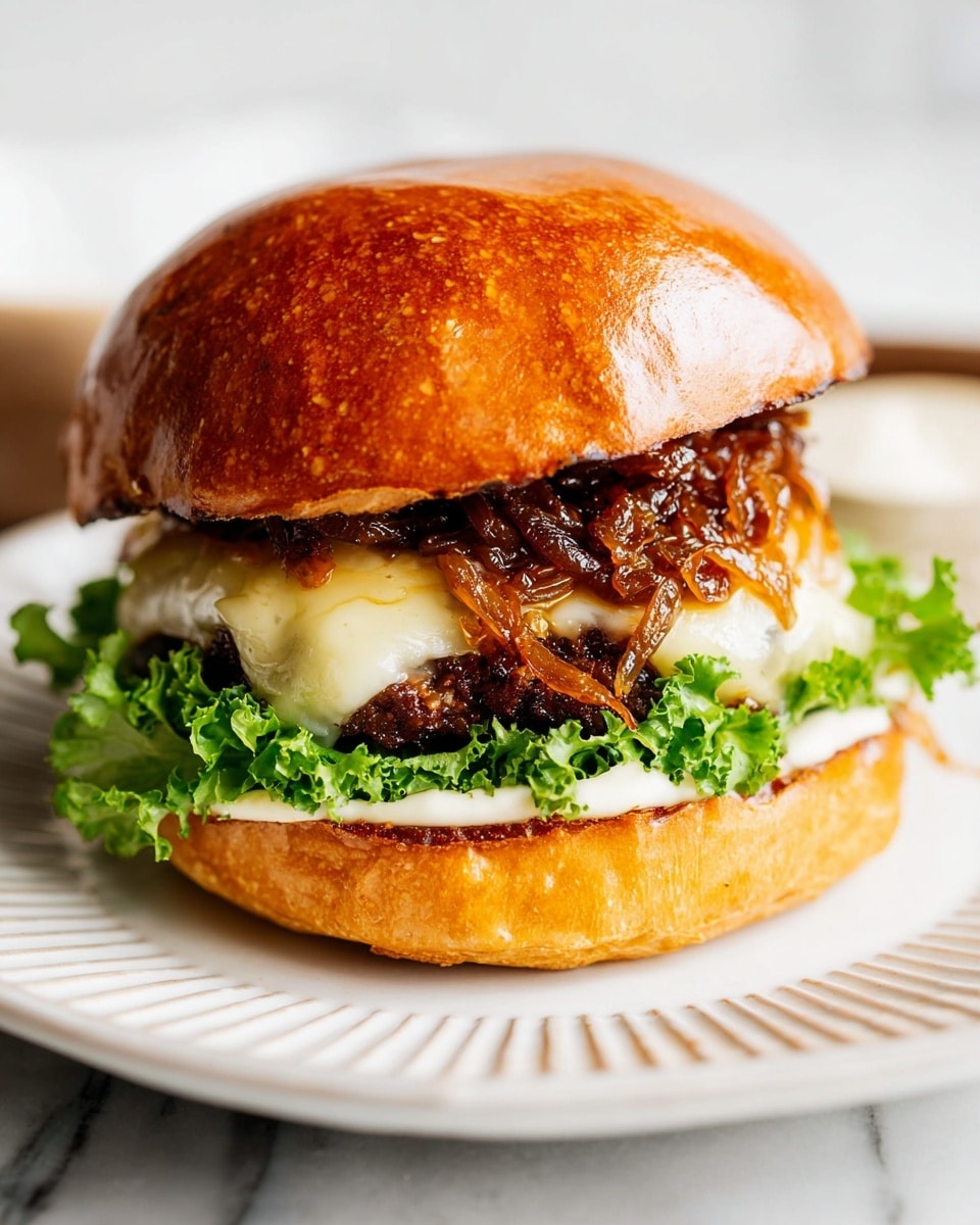 Caramelized Onion Burgers Recipe