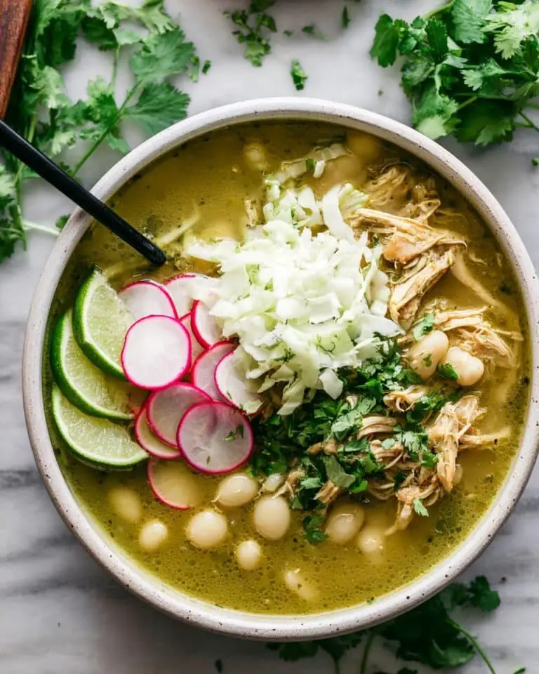 Pozole Verde: Mexican Chicken and Hominy Stew Recipe