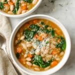 Mediterranean White Bean Soup with Vegetables Recipe