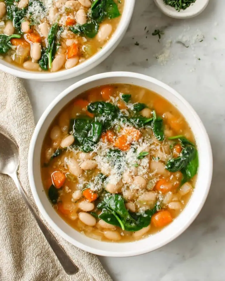 Mediterranean White Bean Soup with Vegetables Recipe