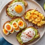 Avocado Toast with Egg 4 Ways Recipe