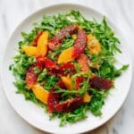 Arugula Citrus Salad with Quinoa, Chickpeas, and Feta Recipe