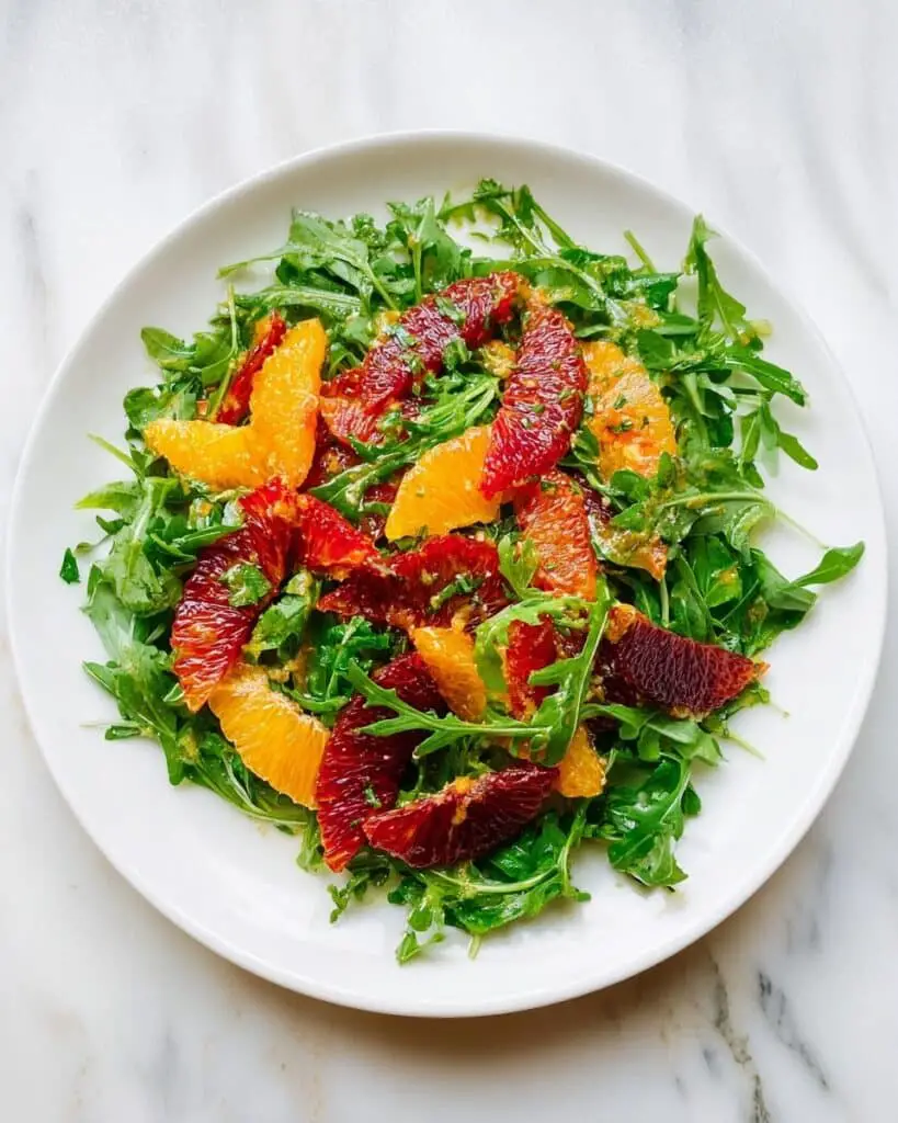 Arugula Citrus Salad with Quinoa, Chickpeas, and Feta Recipe