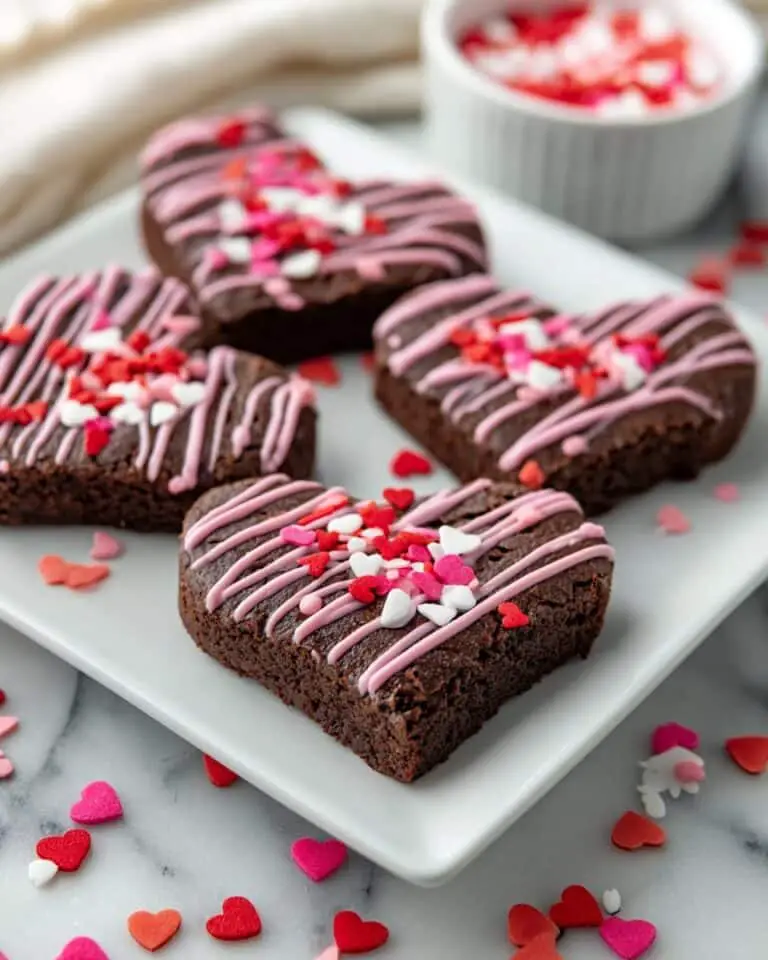 Heart Shaped Brownies Recipe