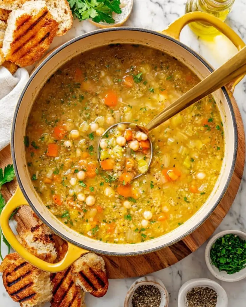 Chickpea and Rice Soup Recipe