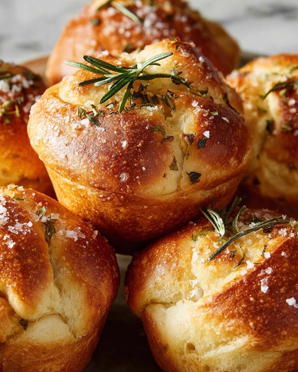 Easy Garlic Rosemary Focaccia Muffins Recipe