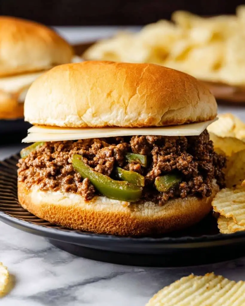 Ground Beef Cheesesteak Sandwiches Recipe