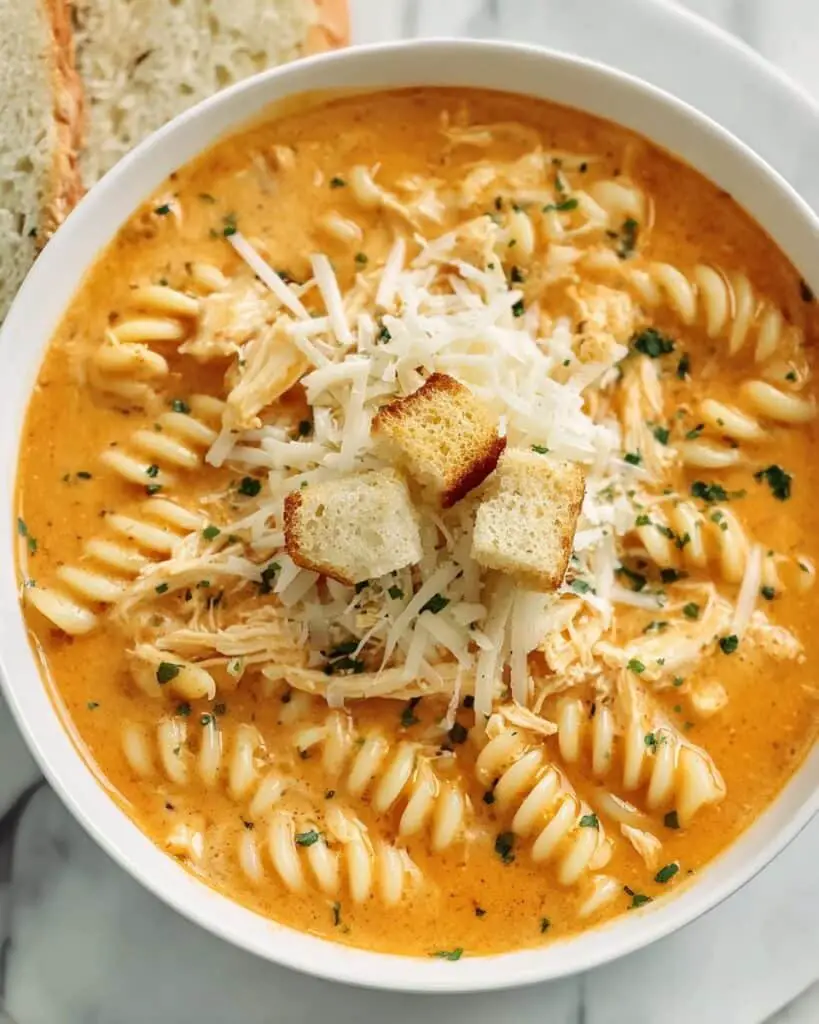 Crockpot Chicken Parmesan Soup Recipe