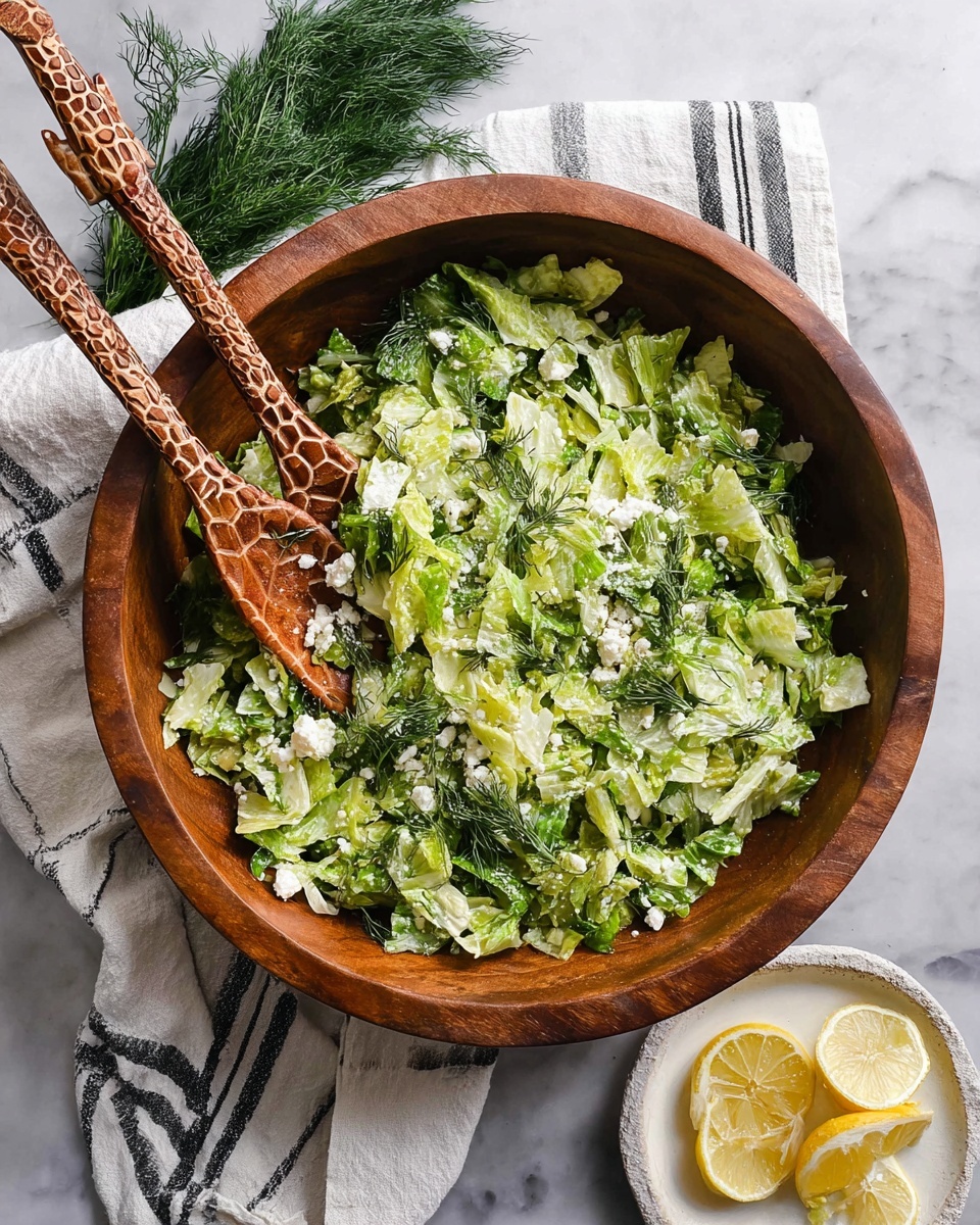 Maroulosalata (Greek Lettuce Salad) Recipe