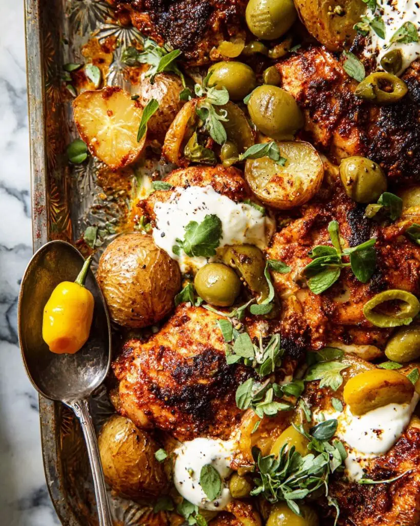 Sheet Pan Lemon Balsamic Chicken and Potatoes Recipe